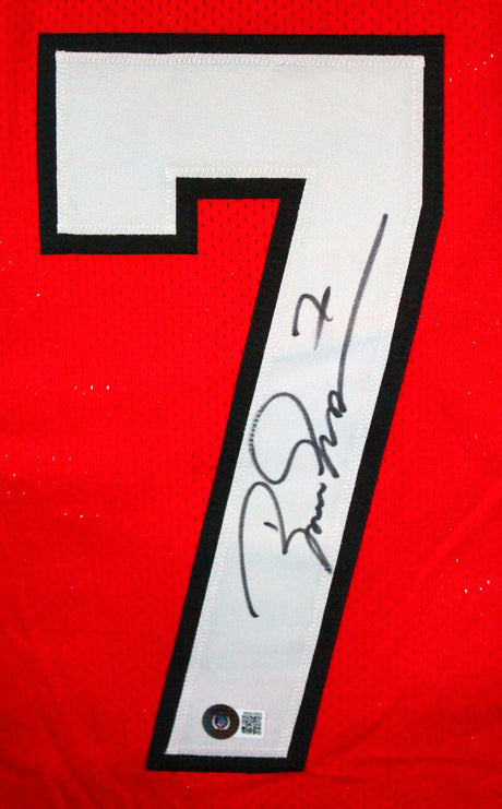 Boomer Esiason Autographed Red College Style Jersey-Beckett W Hologram *Black Image 2