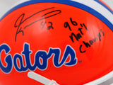 Jevon Kearse Autographed Florida Gators Orange Mini Helmet w/Insc.-Beckett W Hologram  Image 2