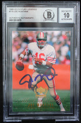 1999 UD Century Legends #118 Joe Montana Auto 49ers BAS Autograph 10  Image 1