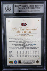 1999 UD Century Legends #118 Joe Montana Auto 49ers BAS Autograph 10  Image 2