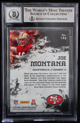 2015 Gridiron Kings #196 Joe Montana Auto San Francisco 49ers BAS Autograph 10  Image 2