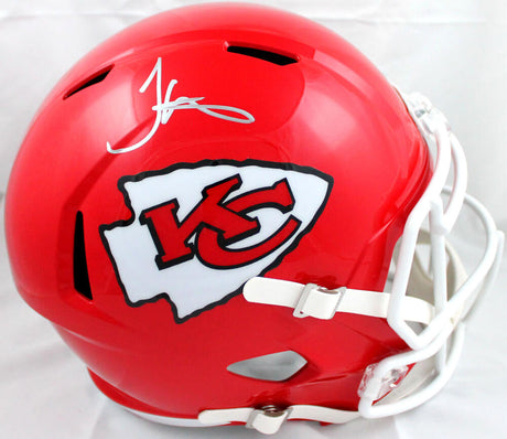 Tyreek Hill Autographed KC Chiefs F/S Speed Helmet-Beckett W Hologram *Silver Image 1