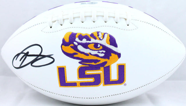 Odell Beckham Jr. Autographed LSU Tigers Logo Football-Beckett W Hologram *Black Image 1