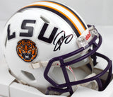 Odell Beckham Jr. Autographed White LSU Tigers Speed Mini Helmet-Beckett W Hologram *Black Image 1