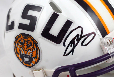 Odell Beckham Jr. Autographed White LSU Tigers Speed Mini Helmet-Beckett W Hologram *Black Image 2