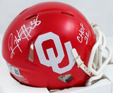 Roy Williams Autographed Oklahoma Sooners Speed Mini Helmet W/CHOF-Beckett W Hologram *White Image 1