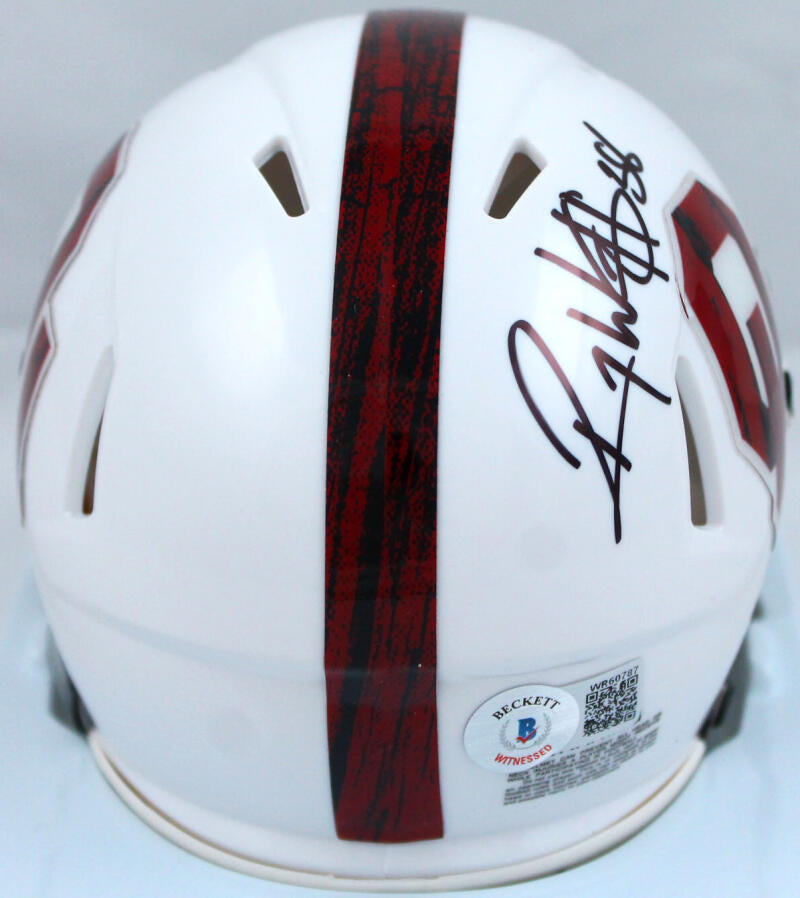 Roy Williams Autographed Oklahoma Sooners BTW Speed Mini Helmet W/CHOF-Beckett W Hologram *Black Image 4