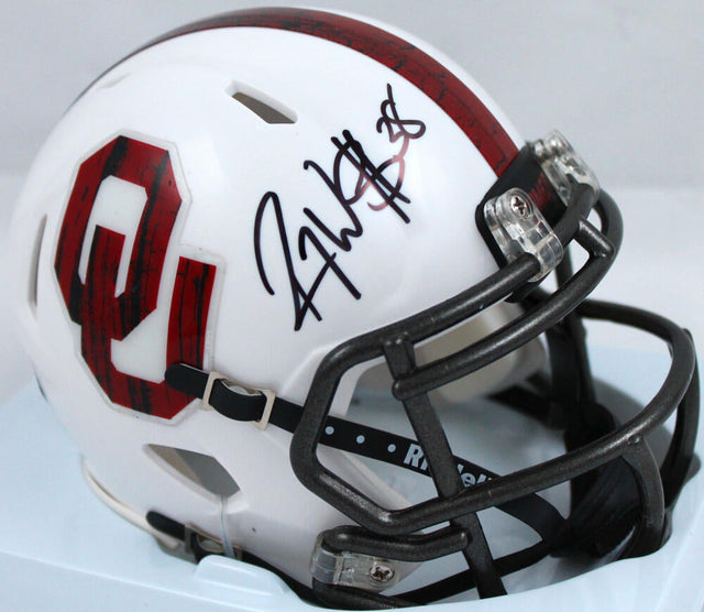 Roy Williams Autographed Oklahoma Sooners BTW Speed Mini Helmet-Beckett W Hologram *Black Image 1