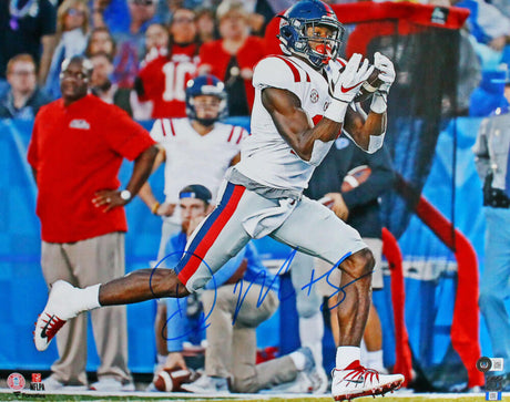 DK Metcalf Autographed Ole Miss Rebels 16x20 Catch Photo-Beckett W Hologram *Blue Image 1