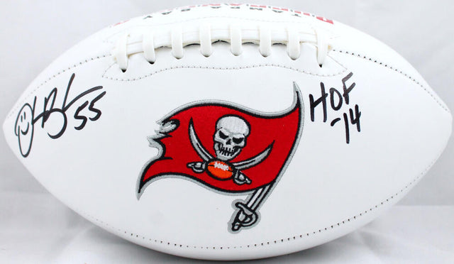 Derrick Brooks Signed Tampa Bay Buccaneers Logo Football w/HOF 14-Beckett W Hologram *Black Image 1