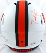 Ray Lewis/Frank Gore/Warren Sapp Autographed Miami Hurricanes F/S Lunar Speed Helmet-Beckett W Hologram *Orange Image 6