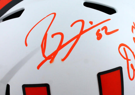 Ray Lewis/Frank Gore/Warren Sapp Autographed Miami Hurricanes F/S Lunar Speed Helmet-Beckett W Hologram *Orange Image 2