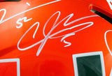 Sapp, Irvin, Johnson, Lewis, Gore Signed F/S Miami Hurricanes Flash Speed Authentic Helmet-Beckett W Hologram/JSA W   Image 4