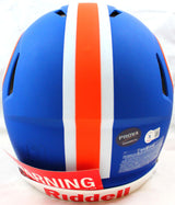 Emmitt Smith Autographed Florida Gators Blue F/S Speed Authentic Helmet *Front- Beckett W Hologram *White Image 4