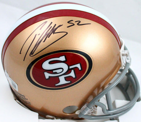 Patrick Willis Autographed San Francisco 49ers Mini Helmet-Beckett W Hologram *Black Image 1