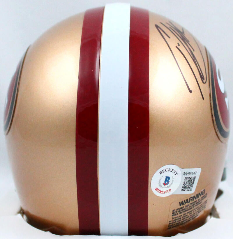 Patrick Willis Autographed San Francisco 49ers Mini Helmet-Beckett W Hologram *Black Image 3