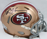 Deion Sanders Autographed 49ers Speed Mini Helmet-Beckett W Hologram *Black Image 1