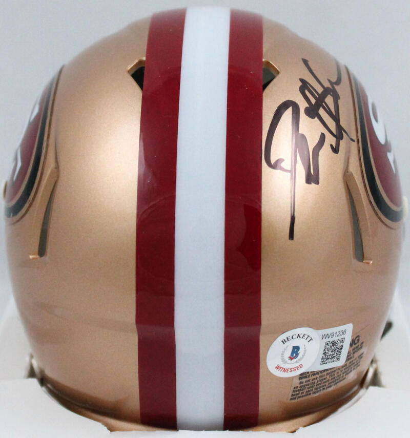 Deion Sanders Autographed 49ers Speed Mini Helmet-Beckett W Hologram *Black Image 3