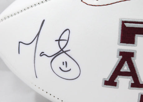 Michael Bennett Martellus Bennett Signed Texas A&M Logo Football- JSA W Auth Image 2