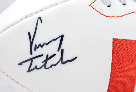 Vinny Testaverde Autographed Miami Hurricanes Logo Football W/ Heisman- JSA W Auth Image 2