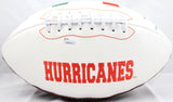 Vinny Testaverde Autographed Miami Hurricanes Logo Football W/ Heisman- JSA W Auth Image 4