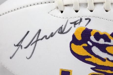 Leonard Fournette Autographed LSU Tigers Logo Football- JSA Authenticated Image 2