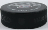 Nathan MacKinnon Autographed Colorado Avalanche 25th Anniversary Hockey Puck-Fanatics *Silver Image 3