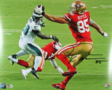 George Kittle Autographed San Francisco 49ers 16x20 One Hand Catch Photo- Beckett W Hologram *Black Image 1