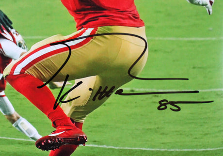 George Kittle Autographed San Francisco 49ers 16x20 One Hand Catch Photo- Beckett W Hologram *Black Image 2