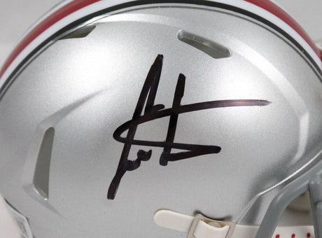 Cris Carter Autographed Ohio State Buckeyes Speed Mini Helmet-Beckett W Hologram *Black Image 2