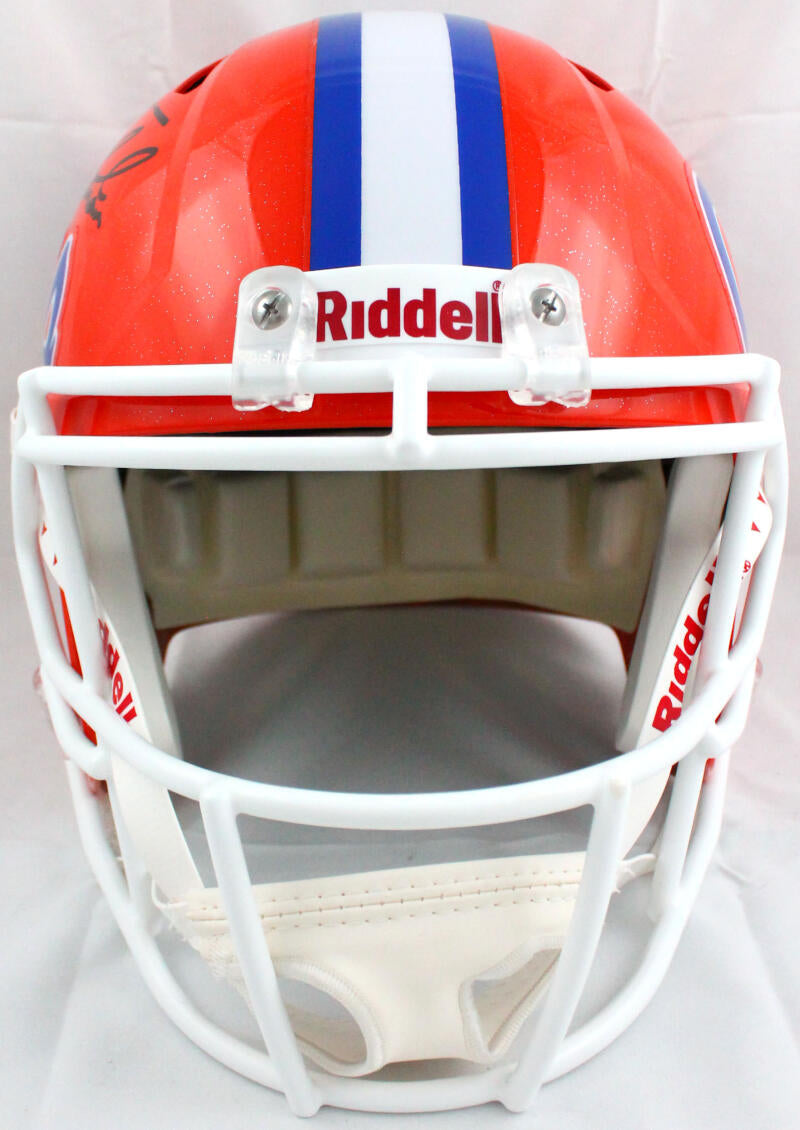 Tim Tebow Autographed Florida Gators F/S Speed Helmet w/Heisman-Beckett W Hologram *Black Image 3