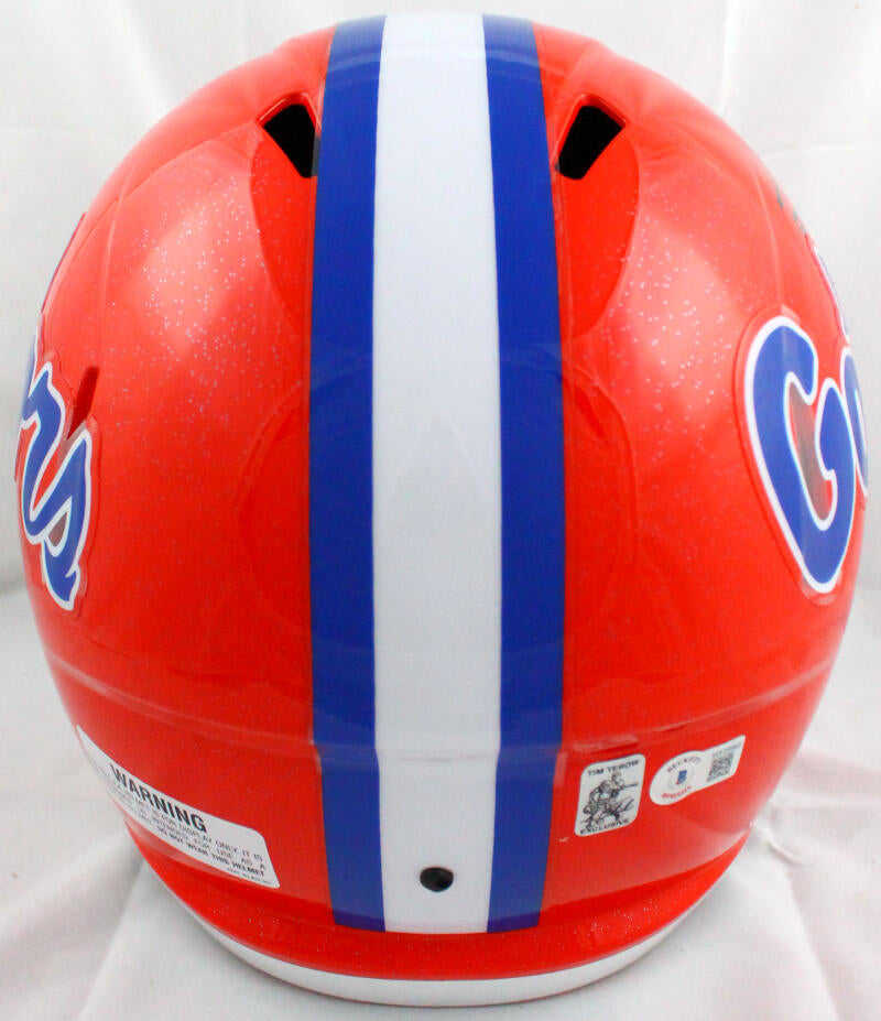 Tim Tebow Autographed Florida Gators F/S Speed Helmet w/Heisman-Beckett W Hologram *Black Image 4