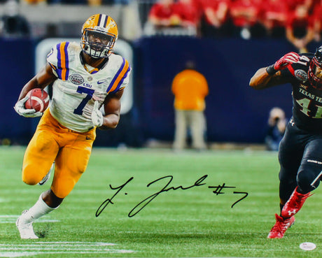 Leonard Fournette Signed LSU Tigers 16x20 Against Texas Tech Photo- JSA W Auth Image 1