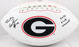 James Cook Autographed Georgia Bulldogs Logo Football w/22 Natl Champs-Beckett W Hologram *Black Image 1