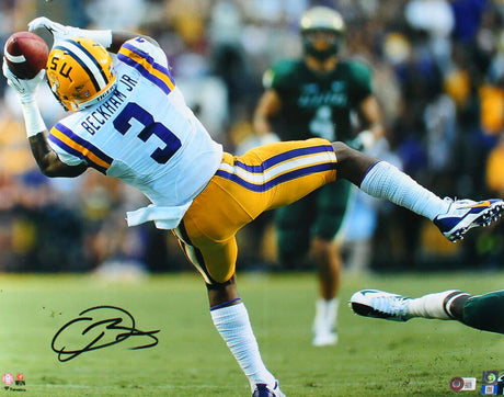 Odell Beckham Jr. Autographed LSU 16x20 Catch Photo-Beckett W Hologram *Black Image 1