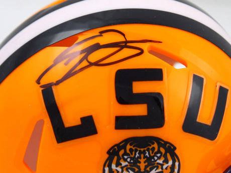 Odell Beckham Jr. Autographed LSU Tigers Speed Mini Helmet-Beckett W Hologram *Black Image 2