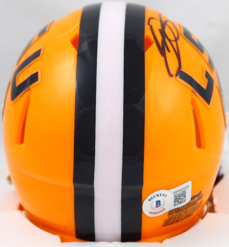 Odell Beckham Jr. Autographed LSU Tigers Speed Mini Helmet-Beckett W Hologram *Black Image 3