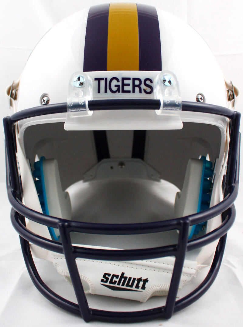 Odell Beckham Jr. Autographed LSU Tigers White F/S Schutt Helmet-Beckett W Hologram *Black Image 3