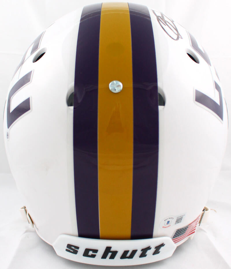 Odell Beckham Jr. Autographed LSU Tigers White F/S Schutt Helmet-Beckett W Hologram *Black Image 4