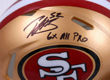 Patrick Willis Autographed San Francisco 49ers Speed Mini Helmet w/6x All Pro- Beckett W Hologram *Black Image 2