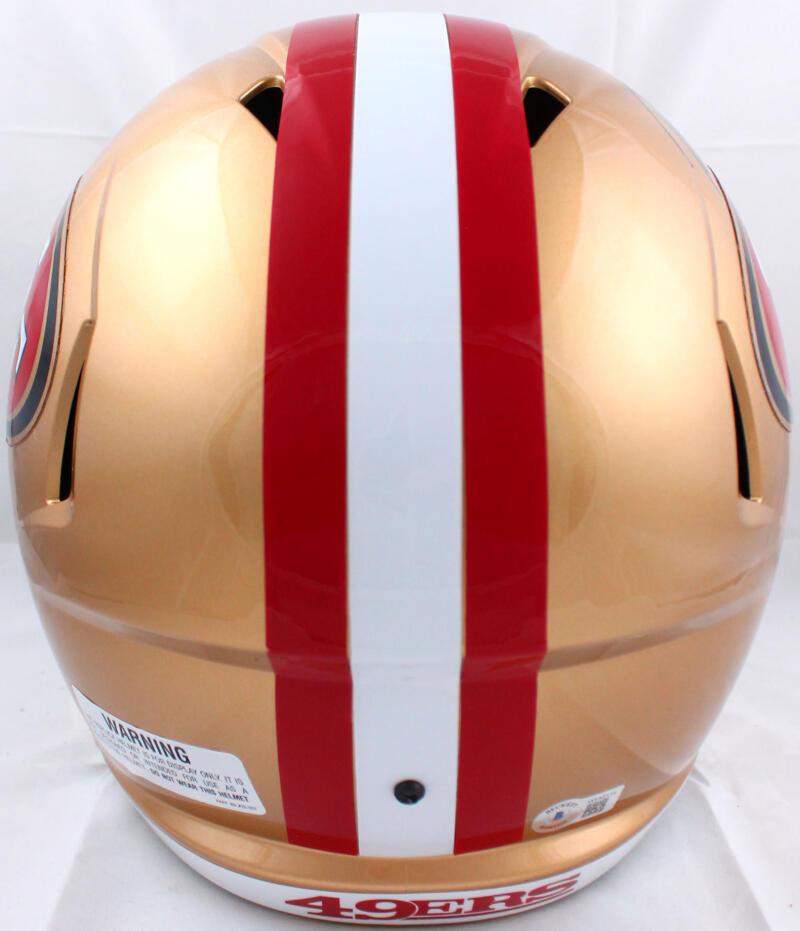 Patrick Willis Autographed F/S San Francisco 49ers Speed Helmet- Beckett W Hologram *Black Image 4