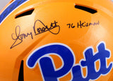 Tony Dorsett Autographed Pittsburgh Panthers F/S Speed Helmet w/ 76 Heisman-Beckett W Hologram *Black Image 2