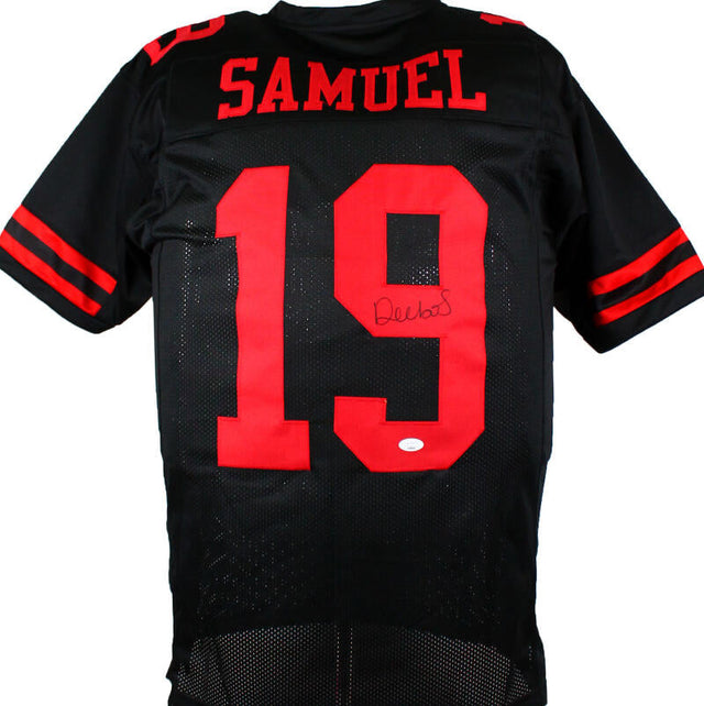 Deebo Samuel Autographed Black Pro Style Jersey- JSA *Black Image 1