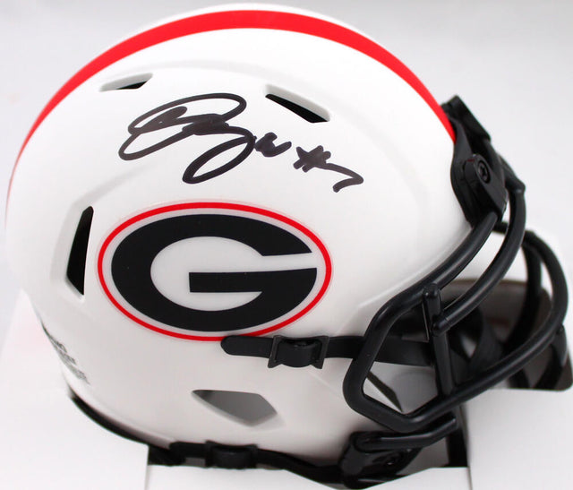 Quay Walker Autographed Georgia Bulldogs Lunar Speed Mini Helmet-Beckett W Hologram *Black Image 1