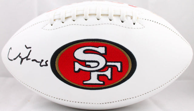 Elijah Mitchell Autographed San Francisco 49ers Logo Football-Beckett W Hologram *Black Image 1