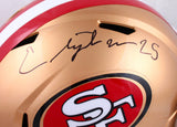 Elijah Mitchell Autographed San Francisco 49ers F/S Speed Helmet-Beckett W Hologram *Black Image 2