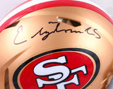 Elijah Mitchell Autographed San Francisco 49ers F/S Speed Authentic Helmet-Beckett W Hologram *Black Image 2