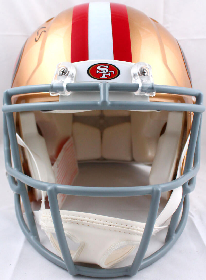 Elijah Mitchell Autographed San Francisco 49ers F/S Speed Authentic Helmet-Beckett W Hologram *Black Image 3