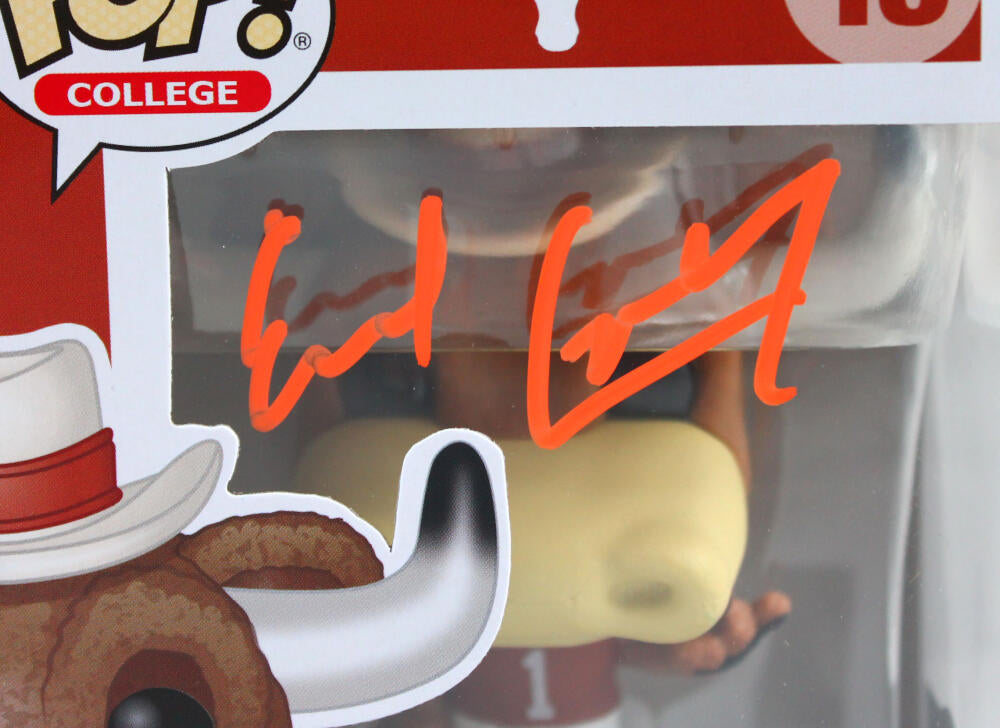 Earl Campbell Autographed Texas Longhorns Funko Pop Figurine #13- Beckett W Hologram *Orange Image 2