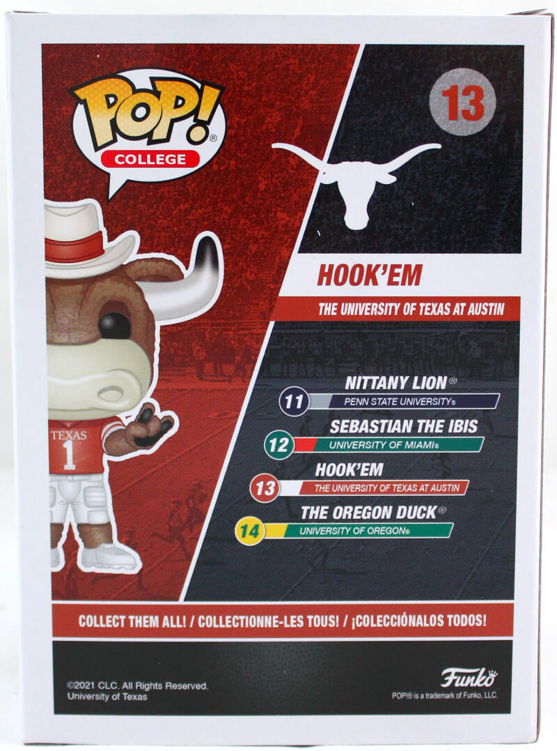 Earl Campbell Autographed Texas Longhorns Funko Pop Figurine #13- Beckett W Hologram *Orange Image 5